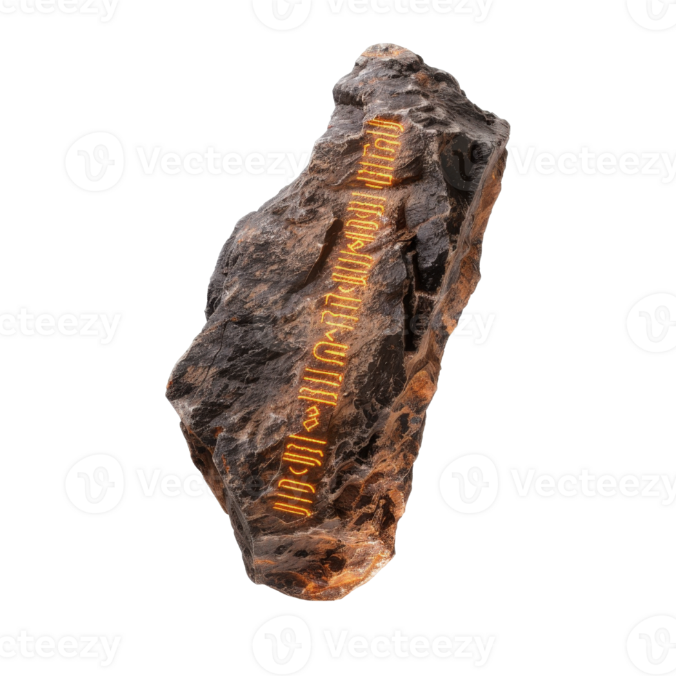 Ancient Stone Tablet with Intricate Carvings and Mysterious Symbols Displaying Historical Significance and Cultural Heritage png