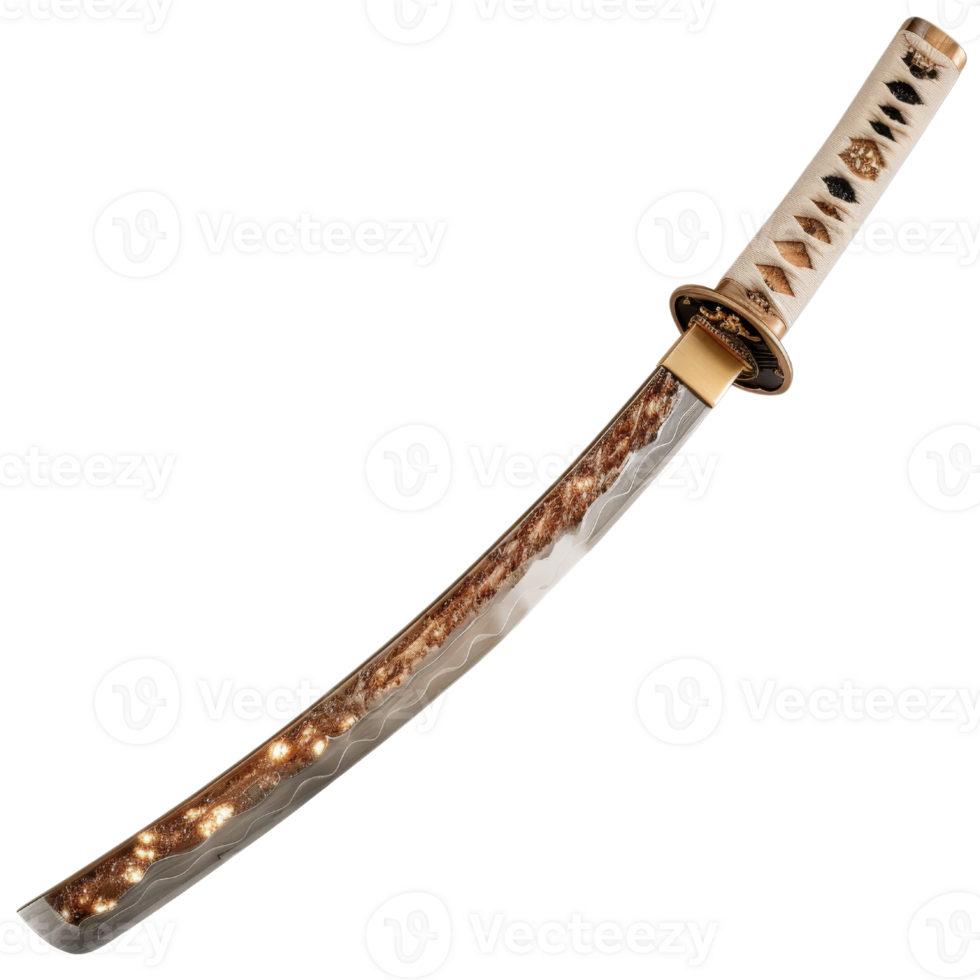 Elegant and Exquisite Sword with Intricate Handle Designs and Stunning Blade Detail in Studio Lighting png