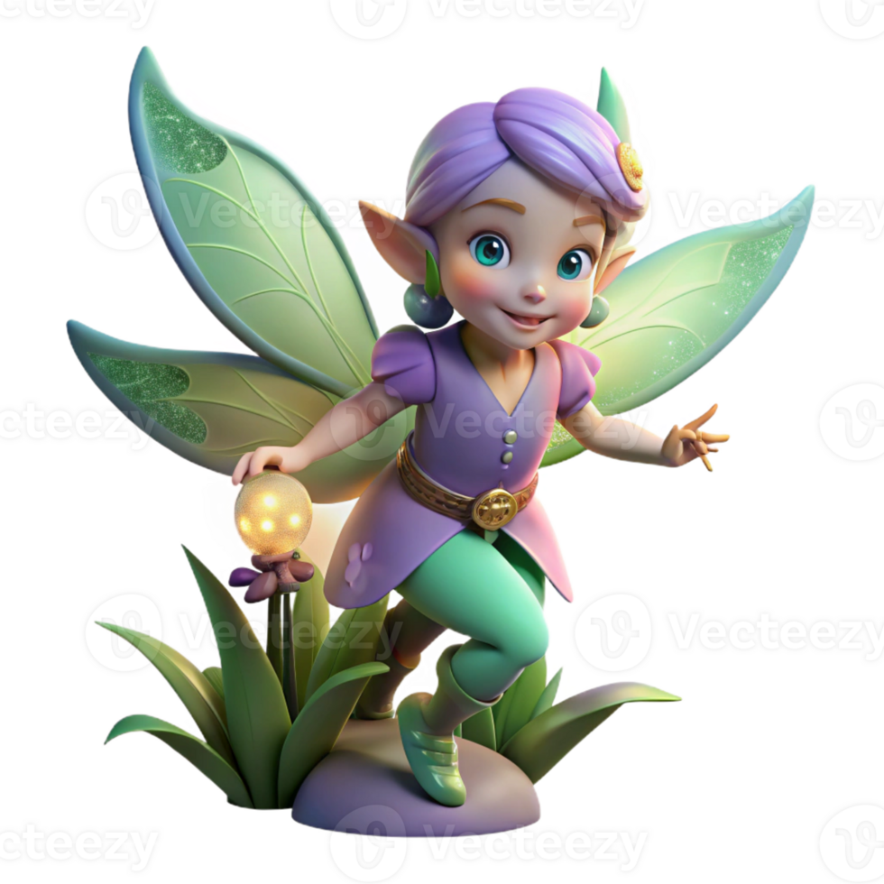 dramatic modern A playful pixie, with iridescent wings, flitting through a moonlit garden. Art style Victorian Fairy Painting high quality png