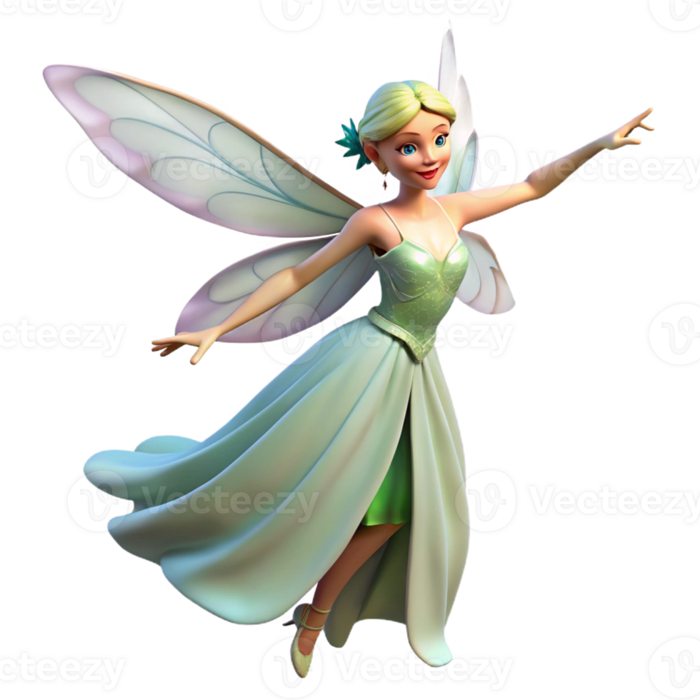 magnificent abstract A beautiful fairy, with delicate wings and a flowing gown, dancing in a sun-dappled glade. Art style Pre-Raphaelite 4K png