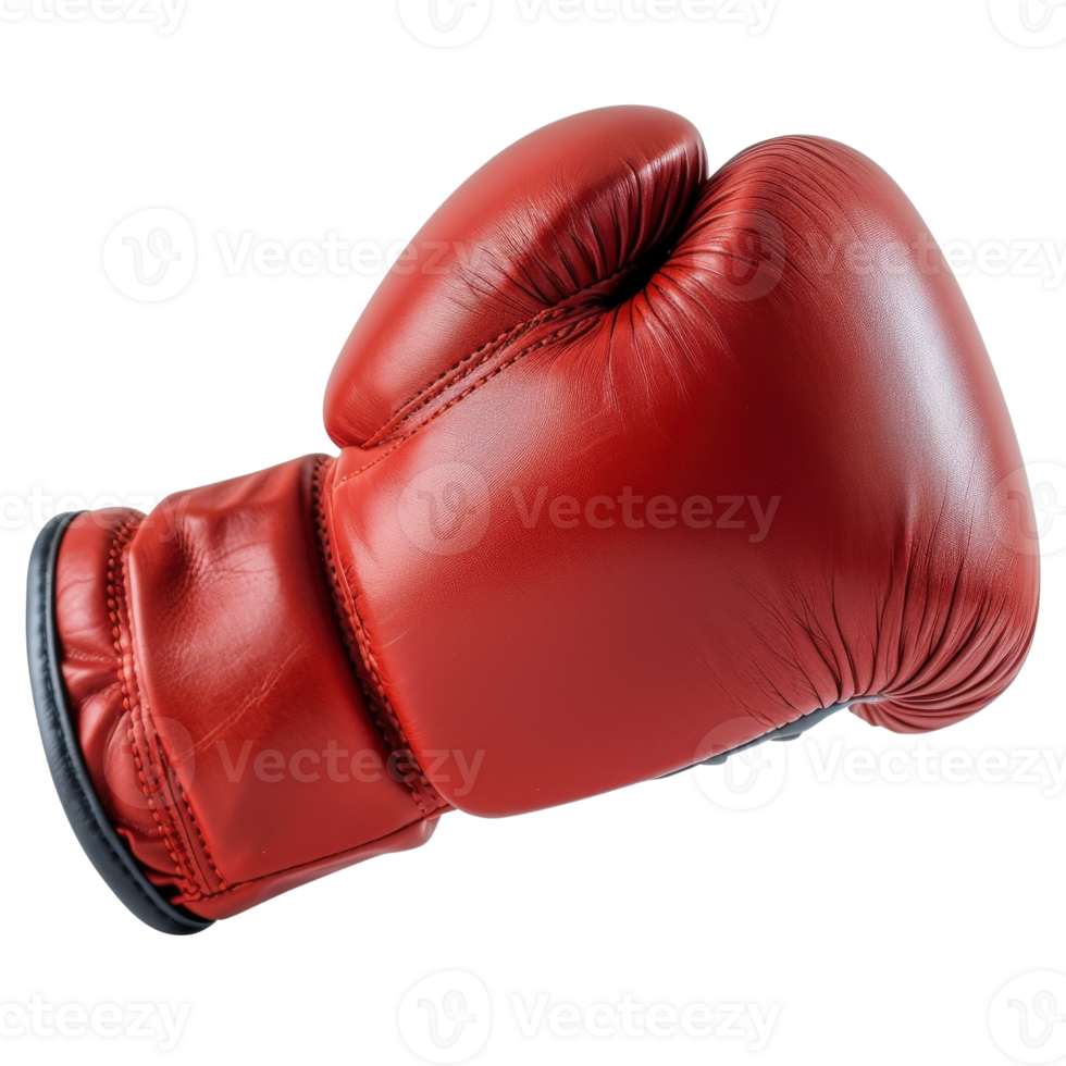 Red Boxing Glove Isolated on White Background for Sports and Fitness Concepts png