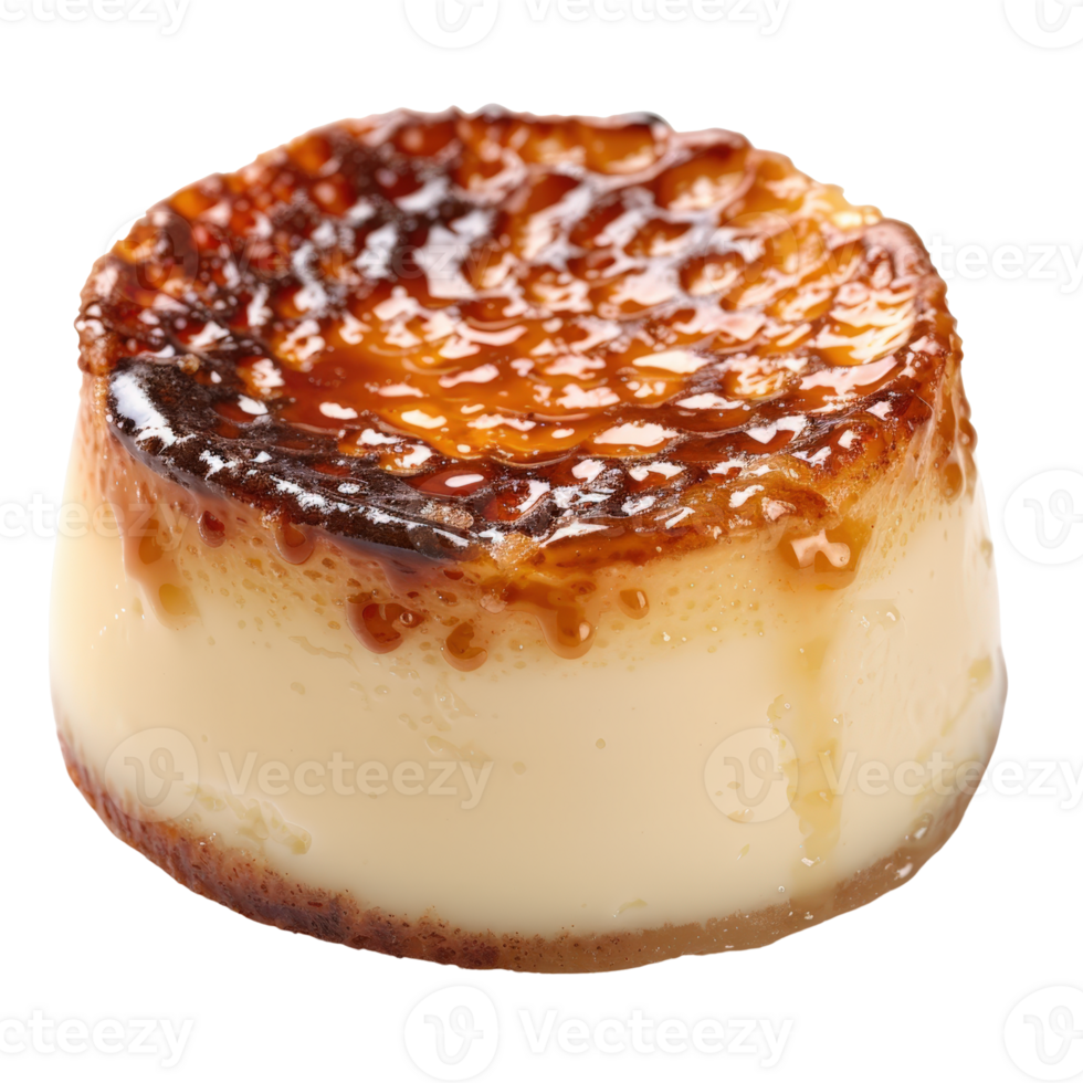 Creamy Caramel Dessert with Silky Texture and Golden Brown Crust Ready to Enjoy png