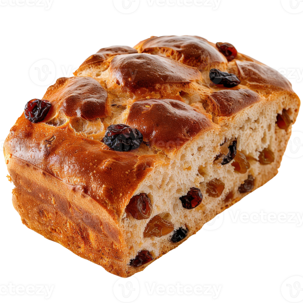 Freshly Baked Loaf with Dried Fruits and Berries Ideal for Breakfast and Dessert Treats png