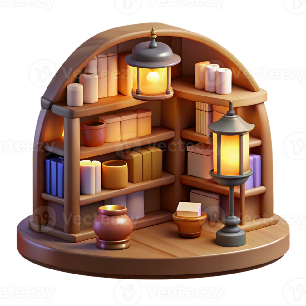 stunning traditional A cozy bookstore filled with towering shelves, warm lamplight and scattered books, inviting, intimate lighting, rendered in a vintage style exclusive png