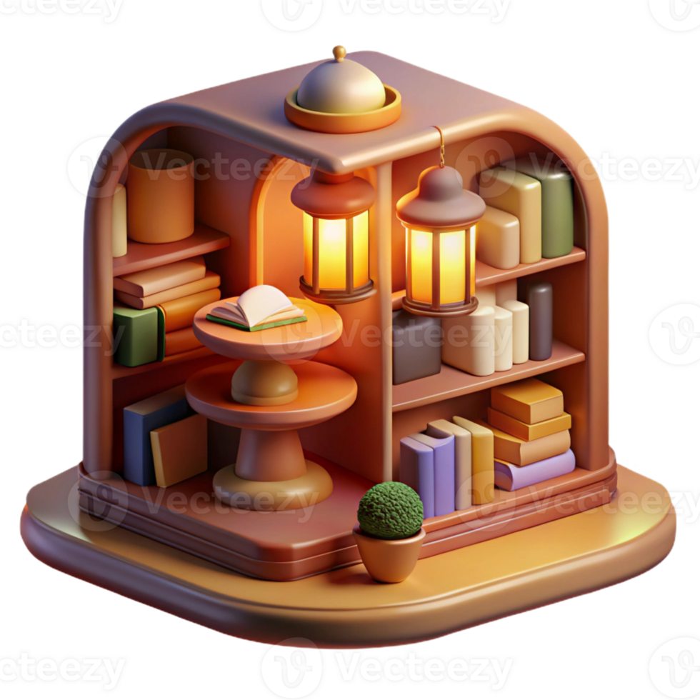 magnificent classic A cozy bookstore filled with towering shelves, warm lamplight and scattered books, inviting, intimate lighting, rendered in a vintage style authentic png