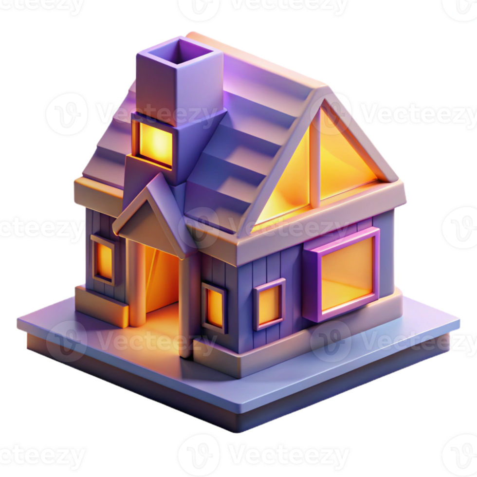 magnificent contemporary A 3D-printed house with complex geometries and customizable features, vibrant, customizable lighting, cutting-edge architecture style professional png