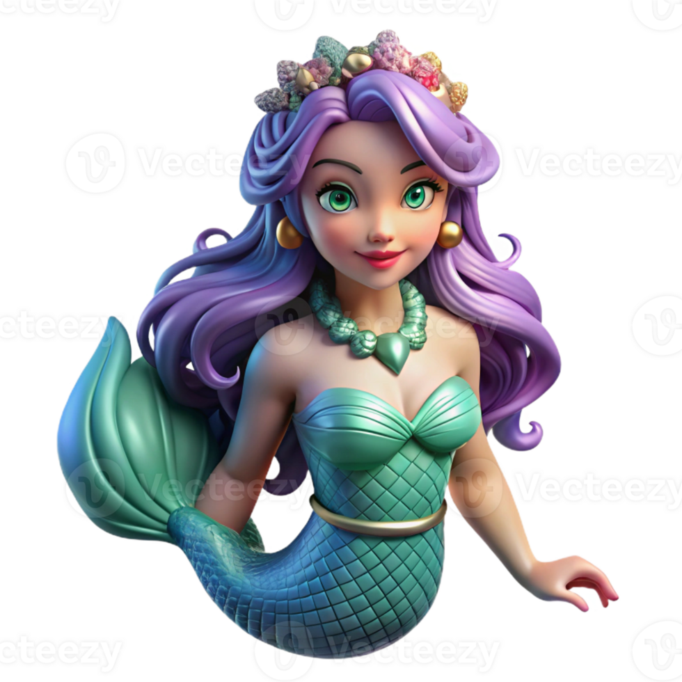 stunning vintage A beautiful siren with shimmering scales and flowing seaweed hair, luring sailors with an enchanting melody. Pre-Raphaelite style with rich, jewel-toned colors detailed png