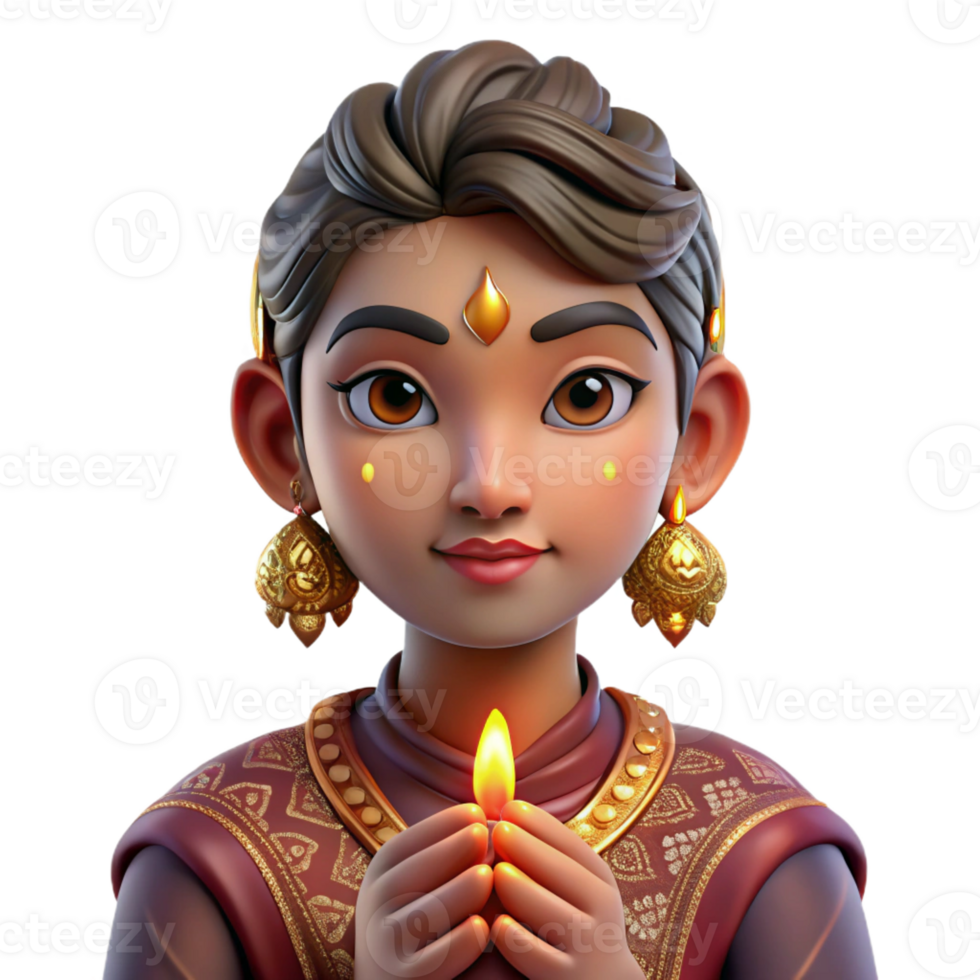 beautiful minimalist Portrait of a person with elaborate henna tattoos on their hands and face, lit by soft, warm candlelight, traditional Indian style genuine png