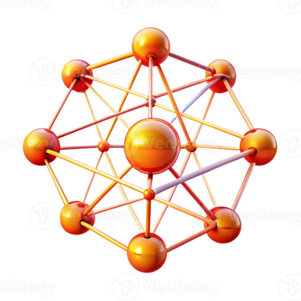 beautiful abstract A network of interconnected nodes and lines, pulsing with energy, in a gradient of warm, fiery colors. Futuristic, data-driven style, dramatic lighting high resolution png