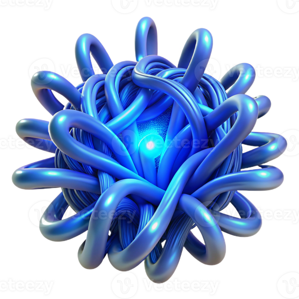 elegant creative Intertwined, bioluminescent tendrils forming intricate patterns, with a deep, oceanic blue light emanating from within. Rendered in a surreal, bio-organic style original png