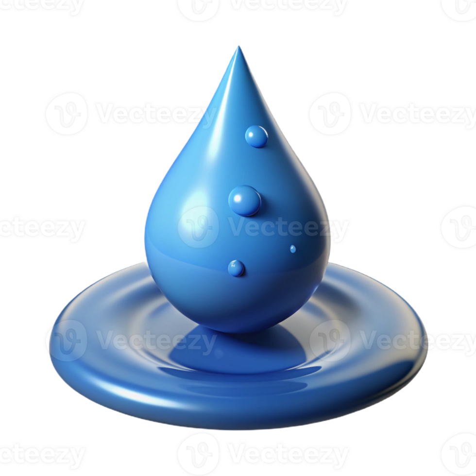 beautiful classic A single rain drop splashing into a puddle, dynamic lighting, high-speed photography style premium png