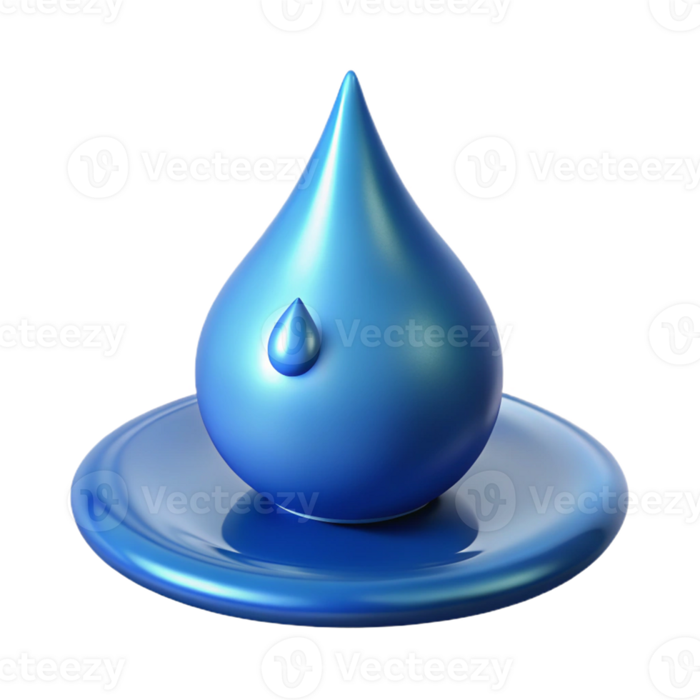 stunning traditional A single rain drop splashing into a puddle, dynamic lighting, high-speed photography style genuine png