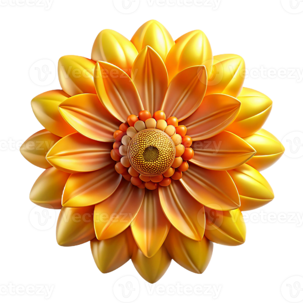 vibrant artistic A close-up of a sunflower's center, intricate patterns, warm golden light, abstract art style high quality png