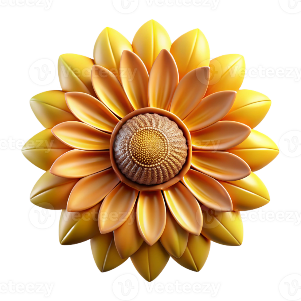 magnificent minimalist A close-up of a sunflower's center, intricate patterns, warm golden light, abstract art style 4K png
