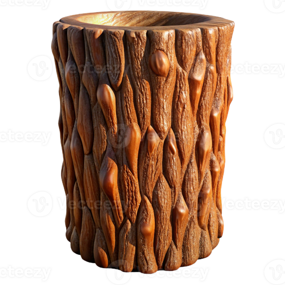 vibrant artistic A close-up of tree bark with intricate texture, warm afternoon light, photorealistic style high quality png