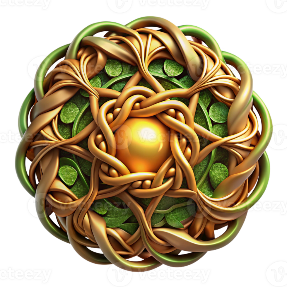 wonderful minimalist An intricate Celtic knotwork design forming a powerful dryad, her skin woven from bark and leaves, glowing with an inner golden light, in an Art Nouveau style exclusive png