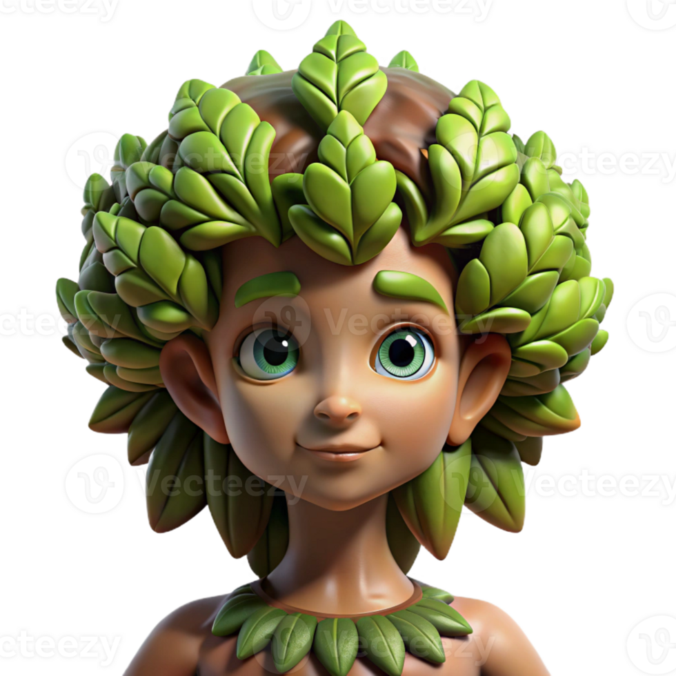 extraordinary rustic A beautiful dryad with bark-like skin and leafy hair, emerging from a giant oak tree, illuminated by dappled sunlight, in a detailed, naturalistic style genuine png