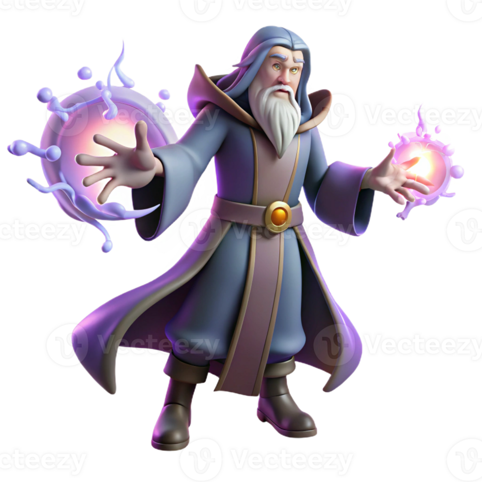 dramatic rustic A lone wizard casting a powerful spell, with glowing runes swirling around his hands, illuminated by the magical energy, in a dynamic, fantasy art style detailed png