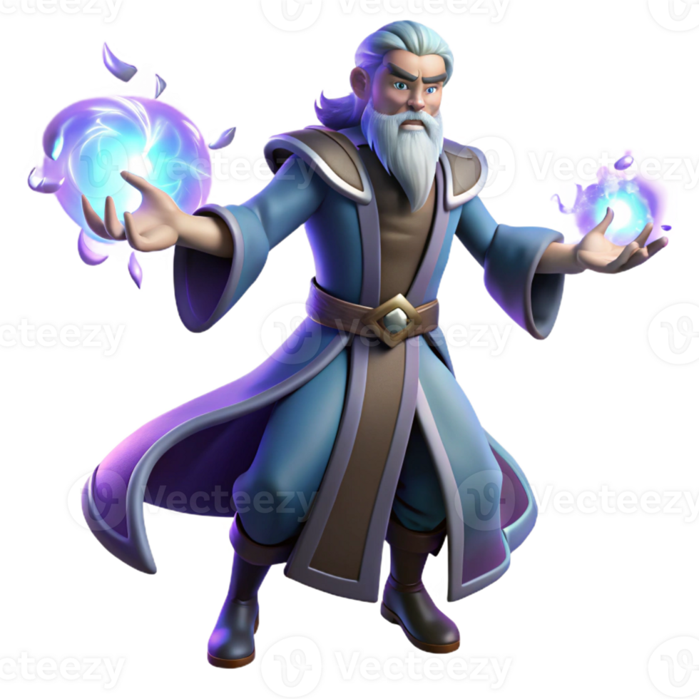 extraordinary abstract A lone wizard casting a powerful spell, with glowing runes swirling around his hands, illuminated by the magical energy, in a dynamic, fantasy art style high resolution png
