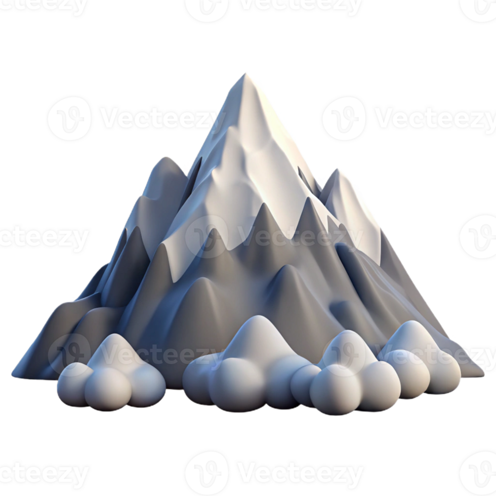 magnificent abstract A majestic mountain range, snow-capped peaks, dramatic clouds, panoramic view, realistic style high quality png