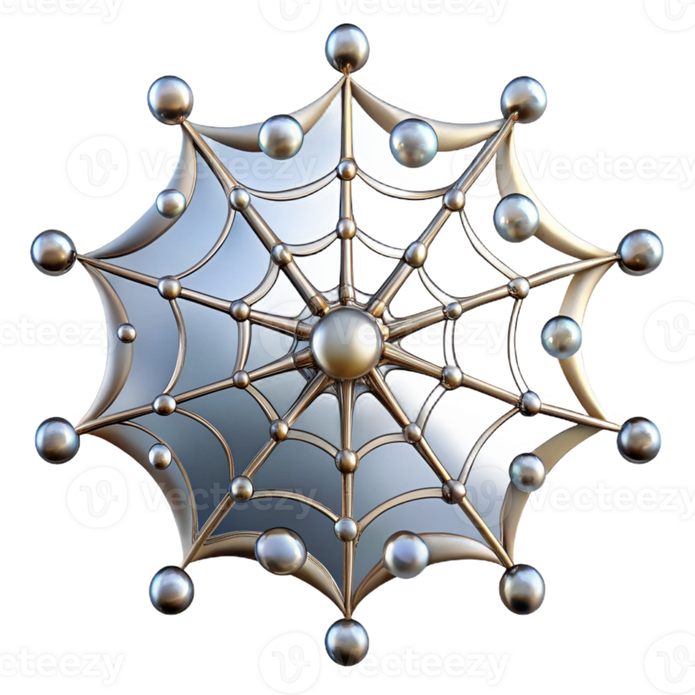beautiful contemporary A spider web glistening with dew drops, intricate design, morning light, macro photography genuine png