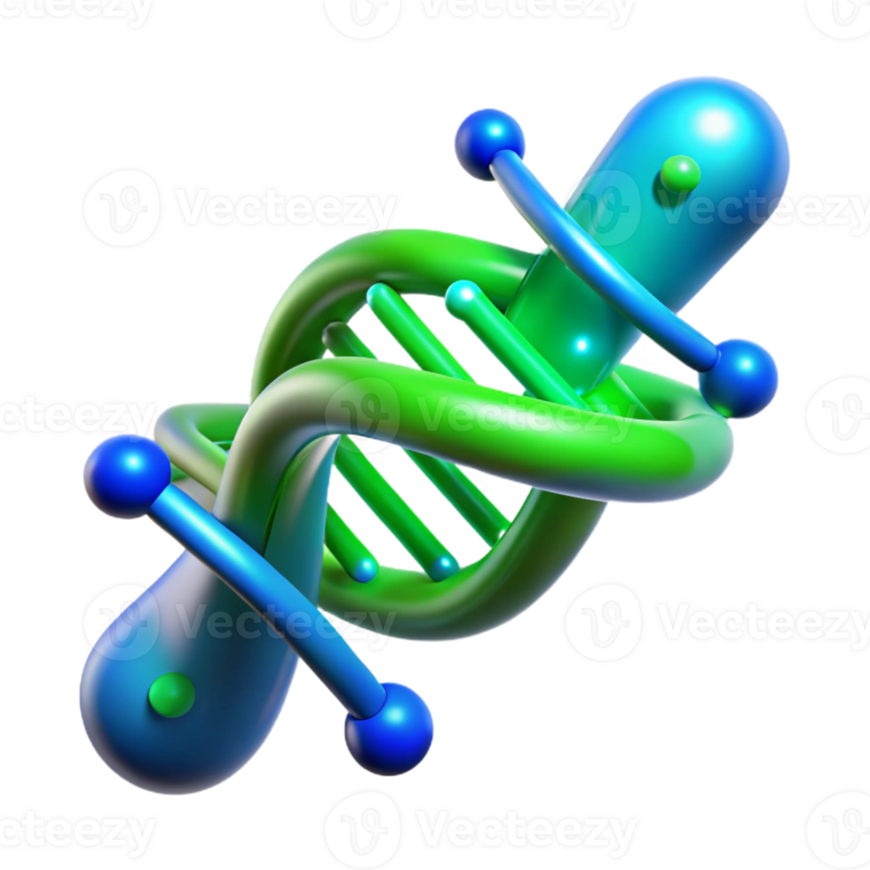 extraordinary vintage A DNA strand transforming into digital data, glowing blue and green, scientific illustration style genuine png
