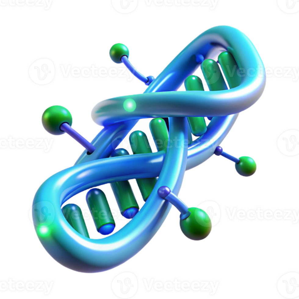 elegant rustic A DNA strand transforming into digital data, glowing blue and green, scientific illustration style exclusive png