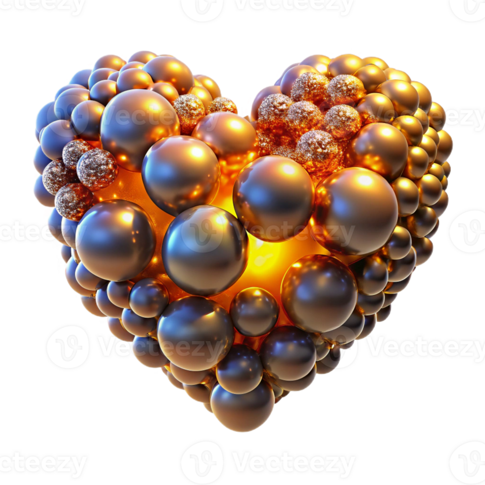 impressive artistic A swarm of nanobots forming the shape of a human heart, glowing with a warm golden light, particle effects, biopunk style genuine png