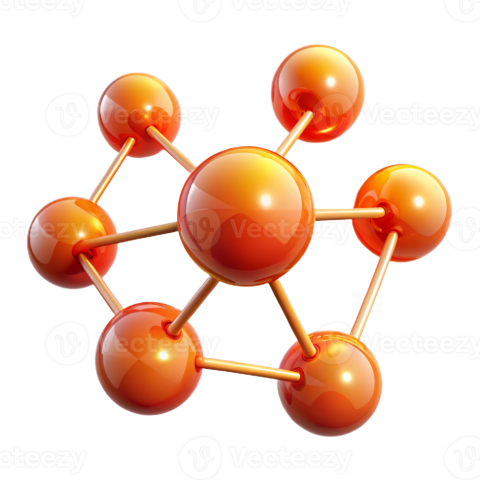 elegant classic A network of interconnected, glowing orbs, in warm shades of orange and red, with a radiant, ambient lighting and a minimalist style 4K png