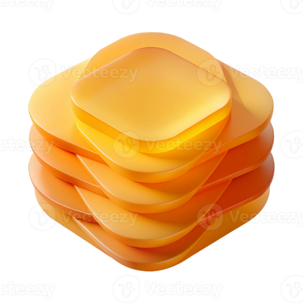 vibrant minimalist A series of overlapping, translucent layers of color, in warm shades of yellow and orange, with a soft, diffused lighting and a minimalist style exclusive png