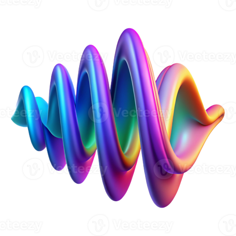 magnificent vintage A visualization of sound waves, using vibrant colors and flowing lines, with energetic lighting and a futuristic style premium png