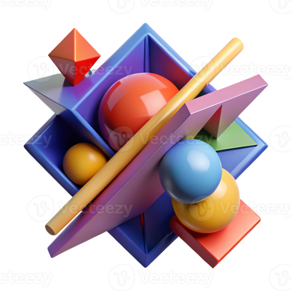 beautiful traditional A geometric composition of intersecting planes and shapes, using bold colors and sharp lines, with a graphic lighting and a minimalist style professional png
