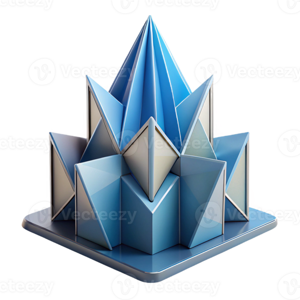 extraordinary rustic Origami-inspired building, folded planes creating a dynamic form, paper-like texture, soft diffused lighting 4K png