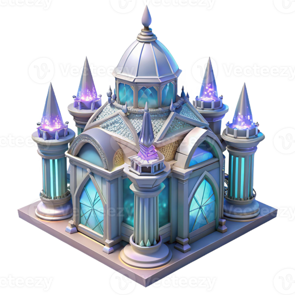 vibrant classic Crystal palace, intricate latticework, refracted light, magical atmosphere, fantasy art style detailed png