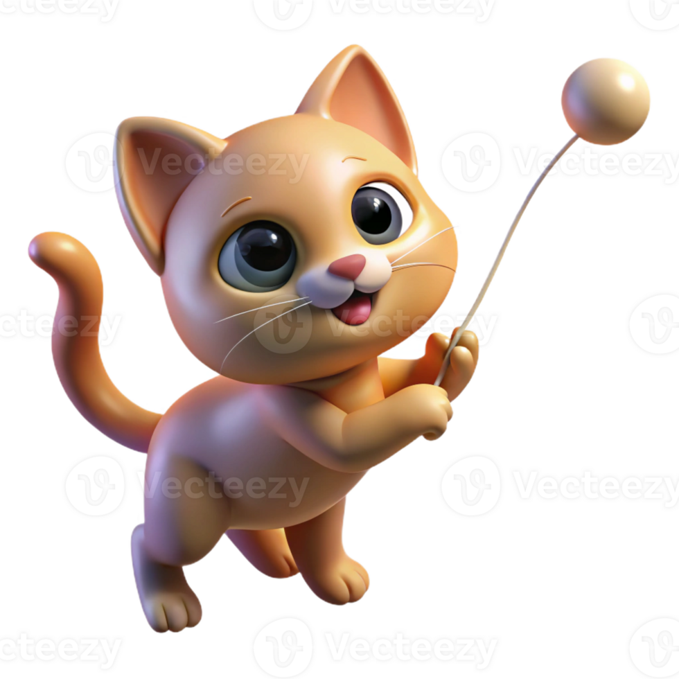stunning classic A playful kitten batting at a string, illuminated by soft window light, in a charming, photographic style professional png