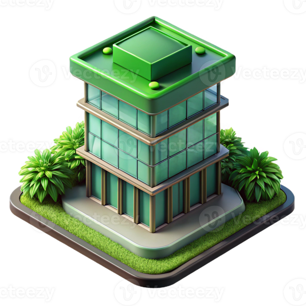 magnificent rustic Green roof skyscraper, integrated vegetation, sustainable design, urban landscape, photorealistic style exclusive png