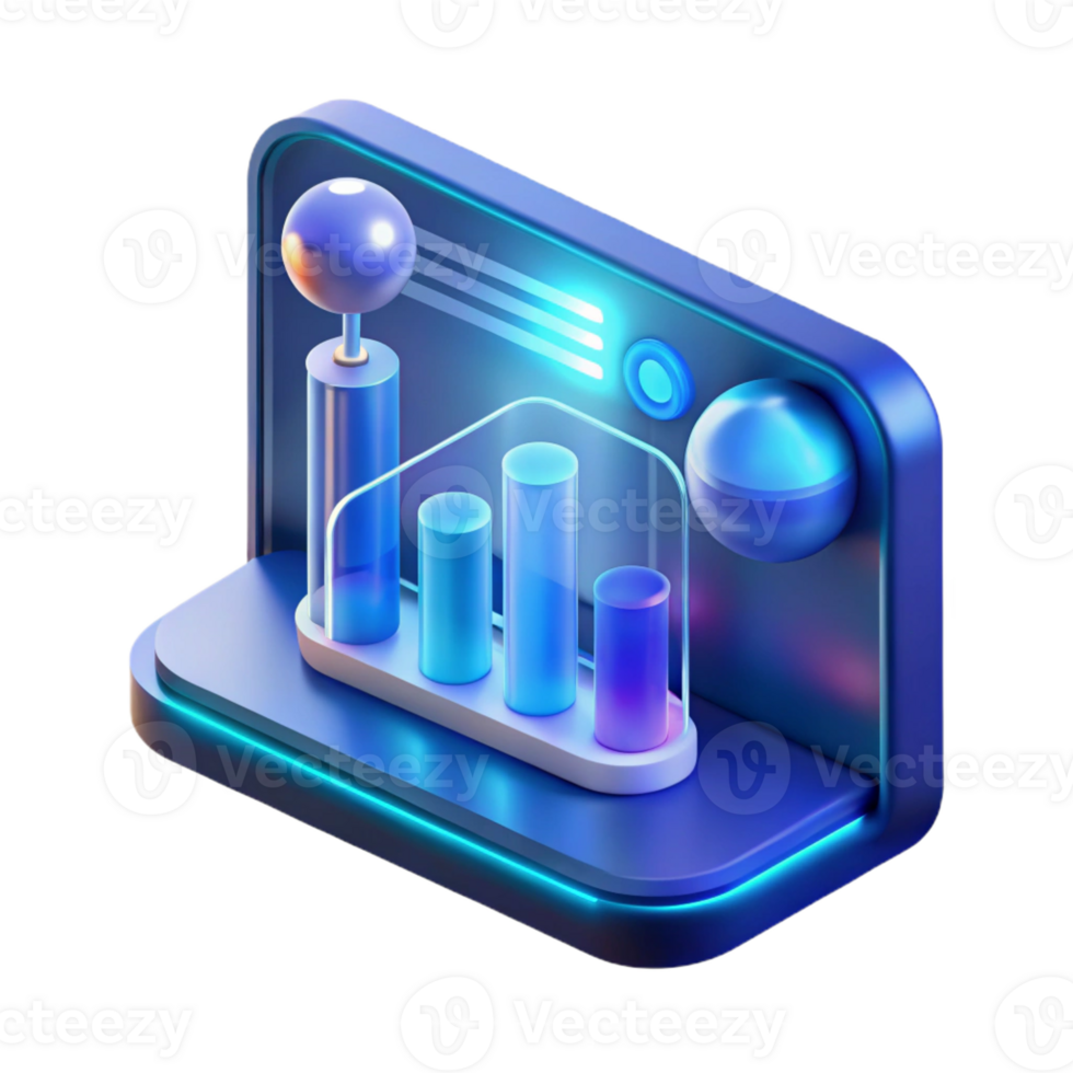 stunning rustic A sleek, holographic interface displaying complex scientific data, illuminated by the cool blue light of the display, in a minimalist, art style premium png