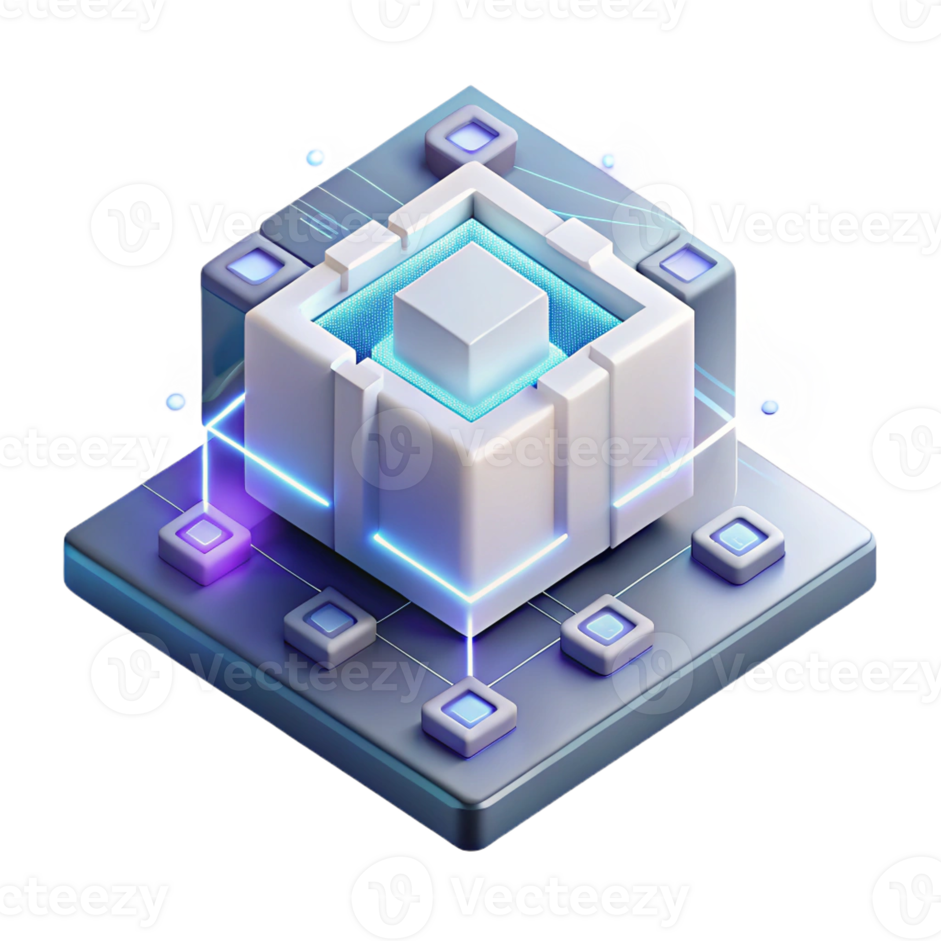 magnificent artistic A powerful quantum computer processing complex ...