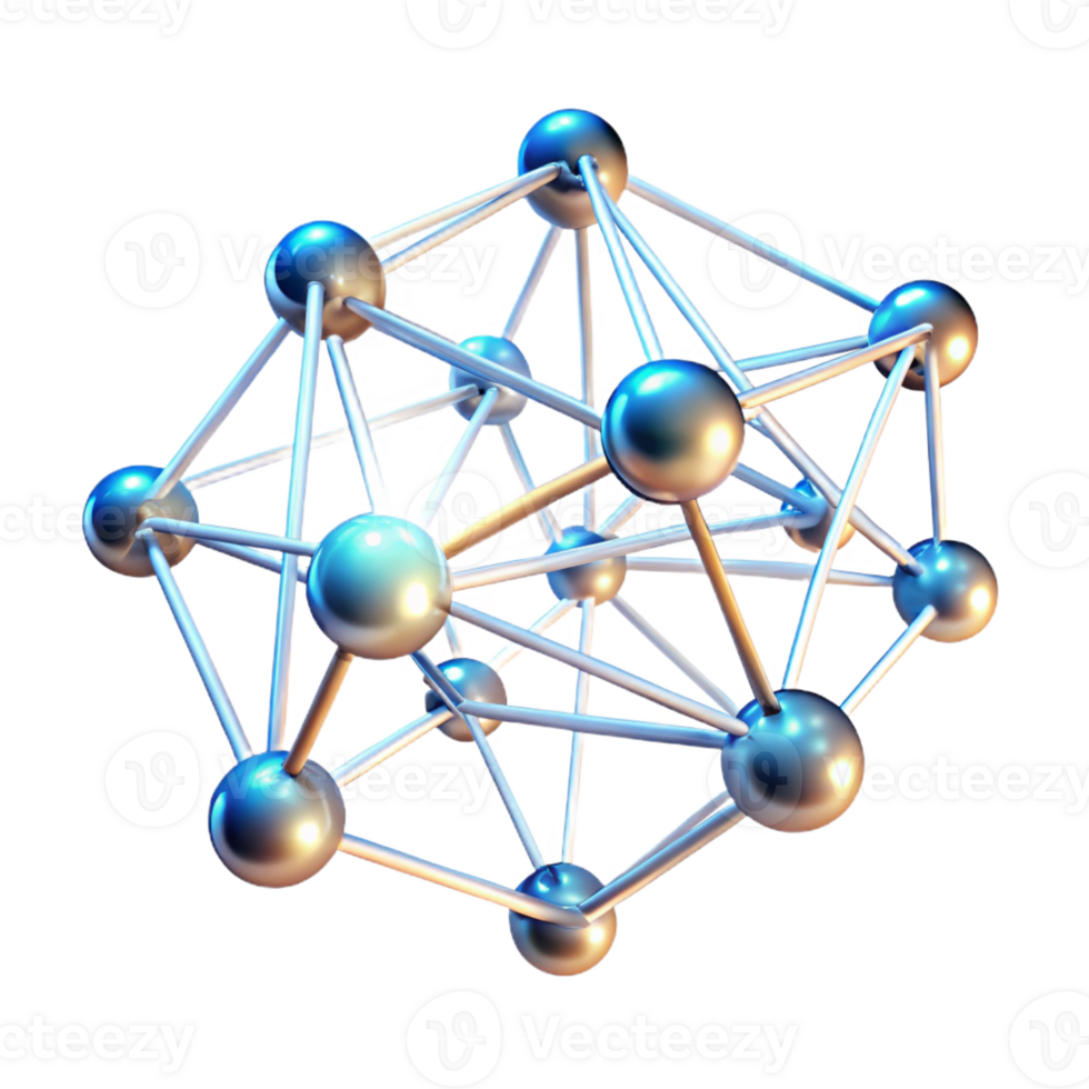 wonderful minimalist A network of interconnected nodes pulsating with data, illuminated by flowing light patterns, in an abstract, fractal art style professional png