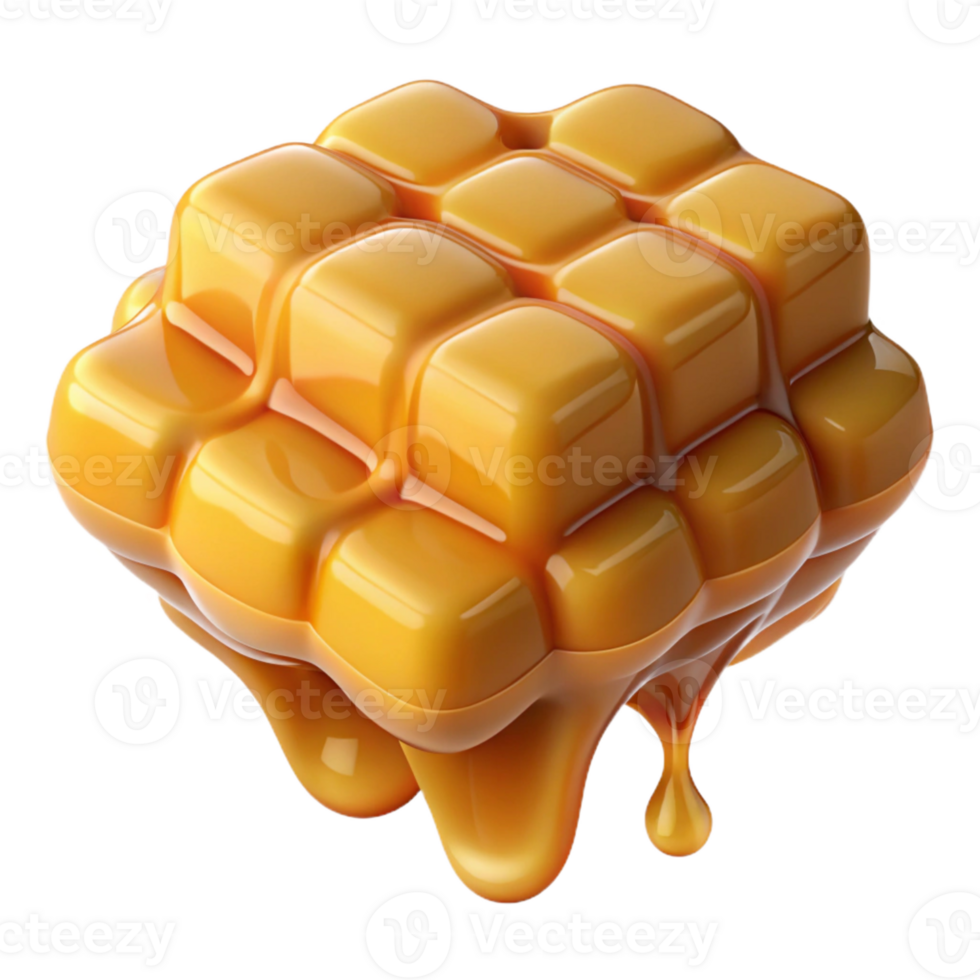 dramatic classic A honeycomb dripping with golden honey, close-up detail, warm lighting, food photography style premium png