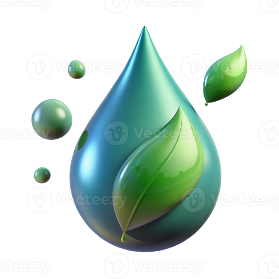 serene modern A single raindrop falling from a leaf, captured in mid-air, backlighting, high-speed photography style professional png