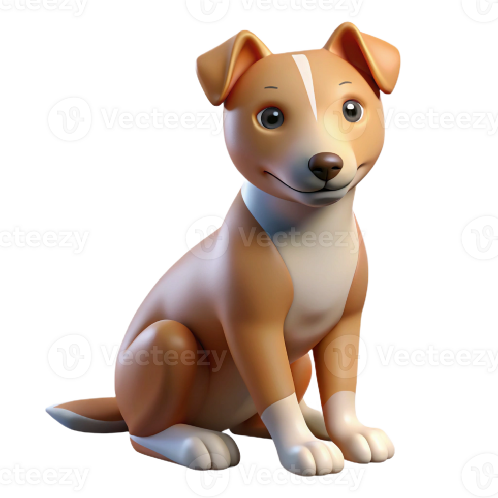 wonderful abstract A loyal dog sitting patiently, head tilted, soft window light, heartwarming and realistic style high quality png