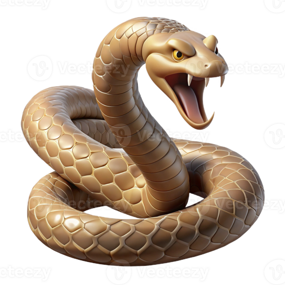 elegant contemporary A coiled rattlesnake ready to strike, desert lighting, tense and dramatic, nature documentary style authentic png