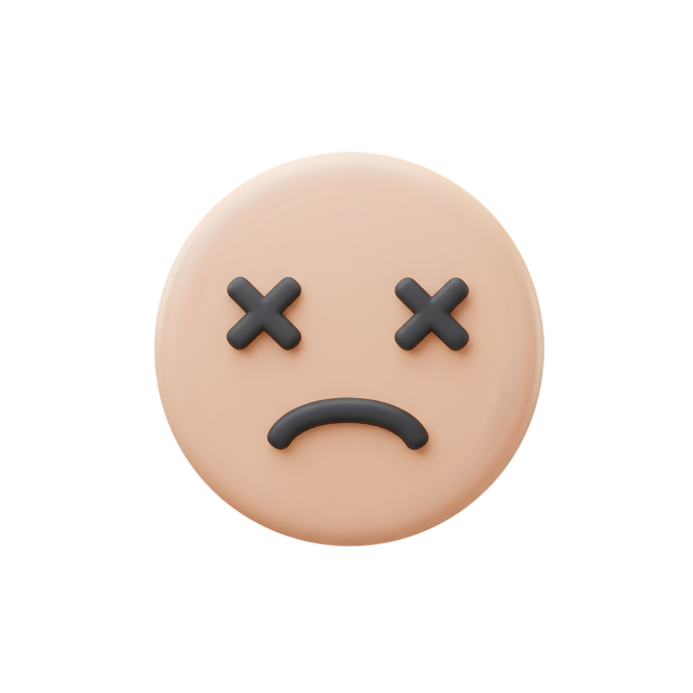 Depressed 3D Emoticon Illustration Exhausted Face Design Tired Emoji, Sad Feeling png