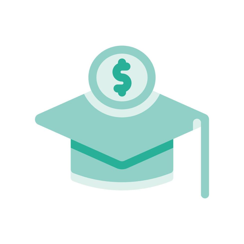 A minimalistic symbol reflecting the essence of the paid education vector