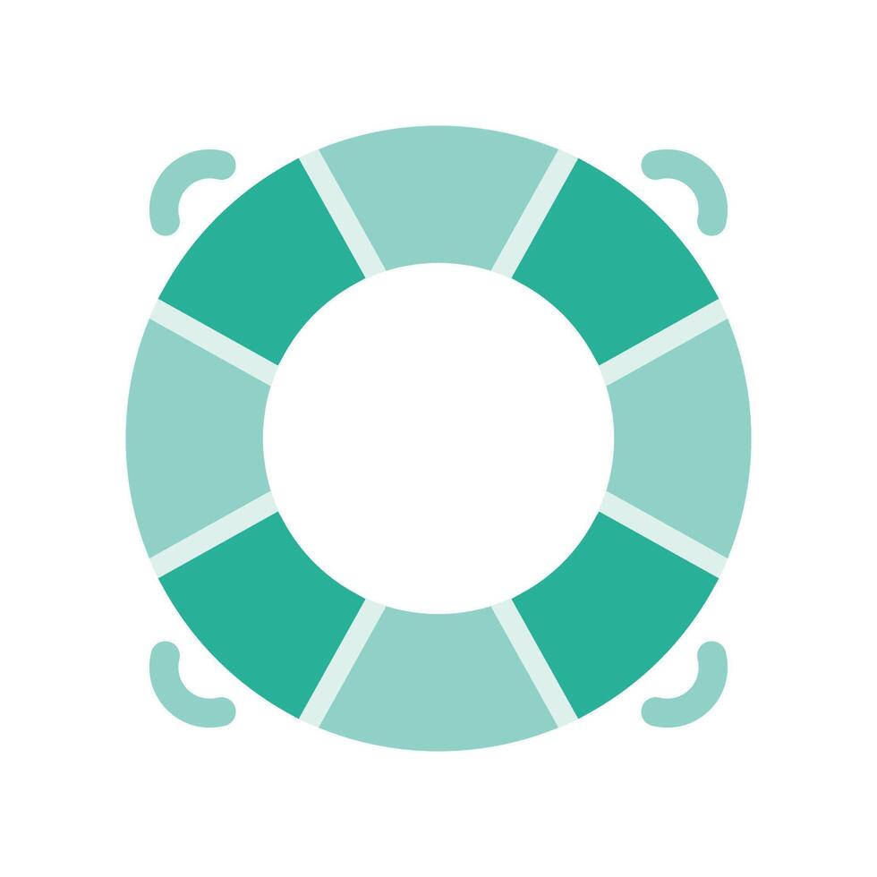 A minimalistic symbol reflecting the essence of the life preserver vector