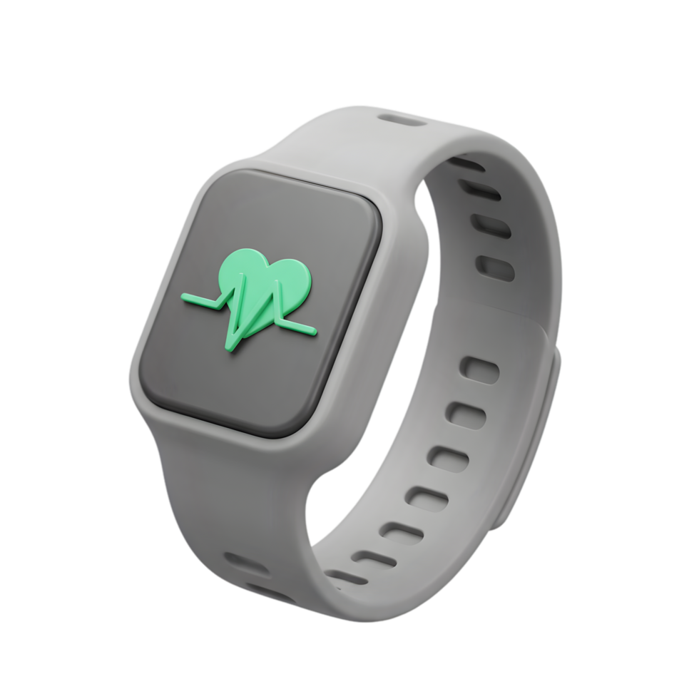 Modern Smartwatch Design Health Monitoring Device Fitness Tracker Heart Rate Monitor Wristband Technology Gadget png
