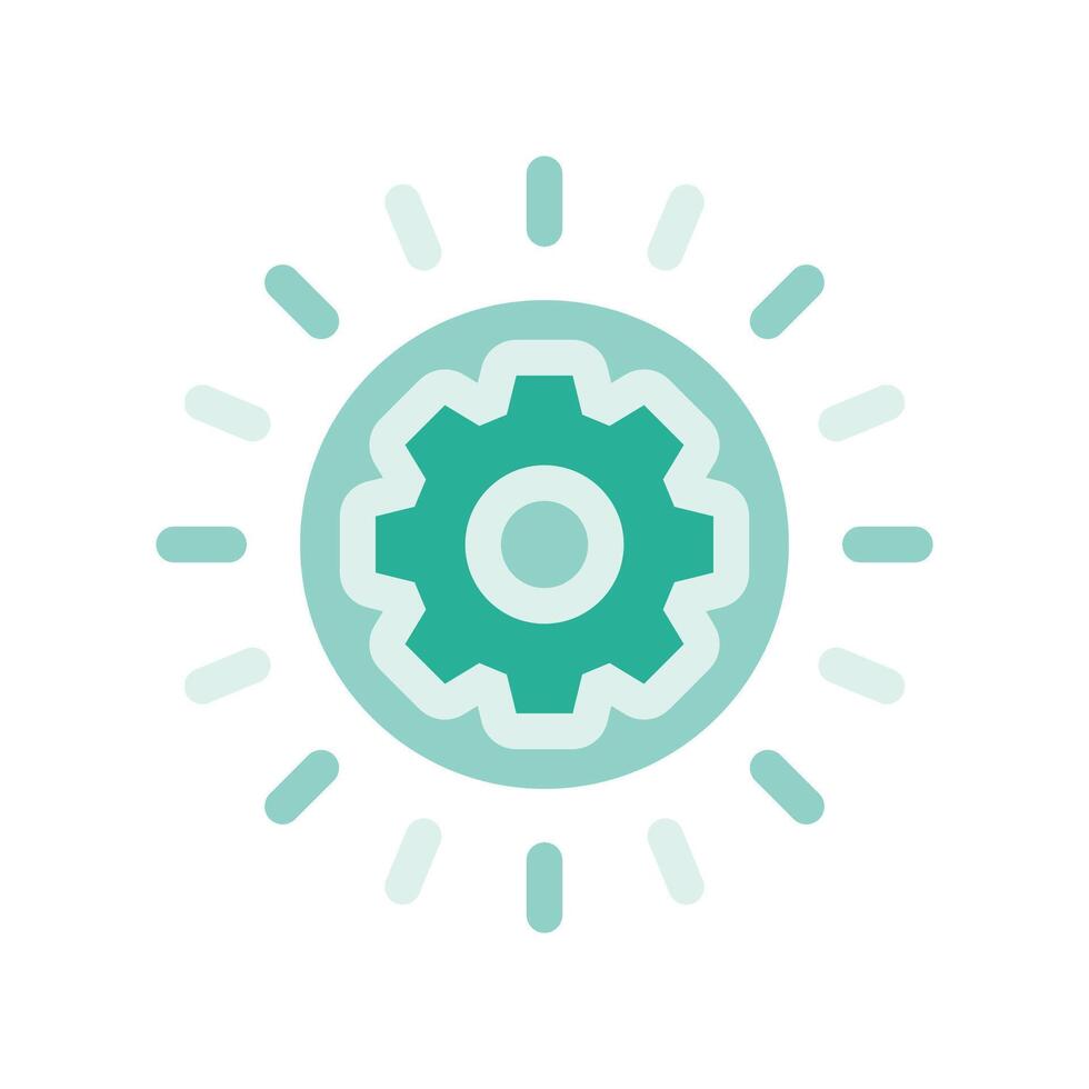 A minimalistic symbol reflecting the essence of the sun, setting vector