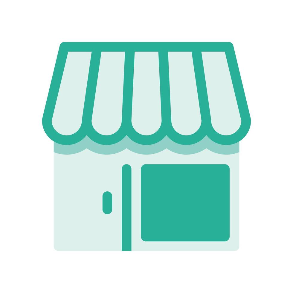 A minimalistic symbol reflecting the essence of the store building, facade vector