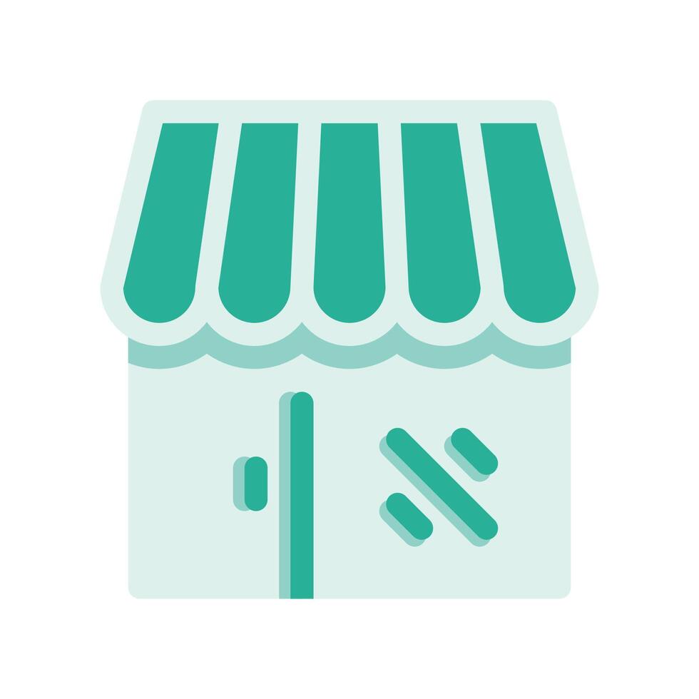 A minimalistic symbol reflecting the essence of the store building, marketplace vector
